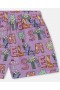  Stella Mccartney Stella Woodland Lettering Elasticated Shorts Viola | Pantaloni e pantaloncini per bambini