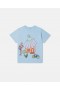 Stella Mccartney Woodland Friends T-shirt girocollo blu | T-shirt e felpa per bambini