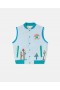 Stella Mccartney Woodland Friends Giacca senza maniche blu | Maglioni e cardigan per bambini