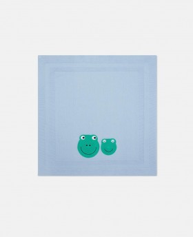  Coperta ricamata con rana di Stella Mccartney, blu | Accessori per bambini