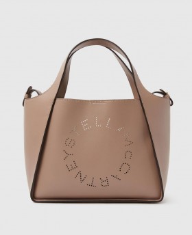  Borsa a tracolla con logo Stella Mccartney color muschio | Borse a tracolla da donna