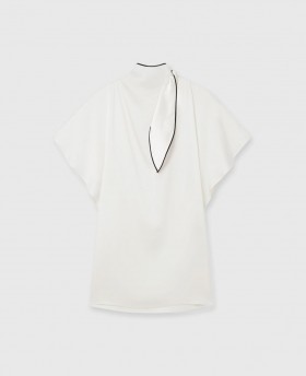  Stella Mccartney Mini abito con laccetto al collo color crema | Abiti da donna