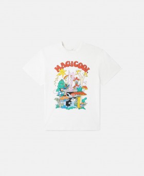  Stella Mccartney Woodland Friends T-shirt girocollo bianca | T-shirt e felpa per bambini