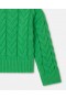 Stella Mccartney Cable Knit Sweater Green | Kids Sweaters & Cardigans