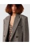 Stella Mccartney Double-breasted Tweed Long Coat Beige Tweed | Women Coats And Jackets