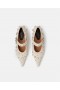 Stella Mccartney Elsa Studded Kitten Heels Greggio White | Women Heels