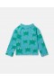 Stella Mccartney Frog Print Swim Top Blue/green | Kids Baby Boys