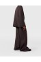 Stella Mccartney High-rise Wide-leg Wool Pants Dark Chocolate Brown | Women Pants And Shorts