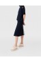 Stella Mccartney Lace Insert High Neck Top Deep Navy | Women Knitwear