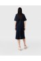 Stella Mccartney Lace Insert High Neck Top Deep Navy | Women Knitwear