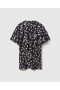 Stella Mccartney Layered Short-sleeve Dove Print Mini Dress Black/white | Women Dresses