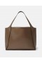 Stella Mccartney Logo Large Tote Bag Chocolate Brown | Women Shoulder Bags