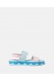 Stella Mccartney Scalloped Ankle-buckle Sandals Pink/blue | Kids Shoes And Accessories