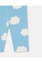 Stella Mccartney Sheep Pattern Leggings Blue And White | Kids Pants & Shorts