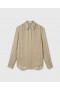 Stella Mccartney Sheer Striped Paneled Shirt Beige | Women Shirts And Tops
