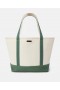 Stella Mccartney Sos Embroidered Large Tote Bag Dune Beige / Amazon Green | Women Tote Bags