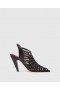 Stella Mccartney Stella Spur Woven Slingbacks Coffee | Women Heels