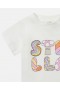 Stella Mccartney Stella Woodland Lettering Crewneck T-shirt White | Kids Baby Girls