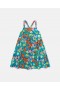 Stella Mccartney Strawberry Print Sleeveless Dress Green/pink | Kids Dresses & Jumpsuits