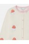 Stella Mccartney Toadstool Knitted Crewneck Cardigan White | Kids Sweaters & Cardigans