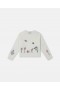 Stella Mccartney Woodland Friends Cropped Sweater White | Kids Sweaters & Cardigans