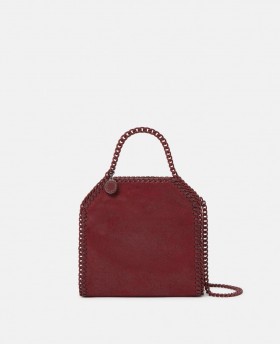 Stella Mccartney Falabella Tiny Airlite® Tote Bag Ruby Red | Women Crossbody Bags