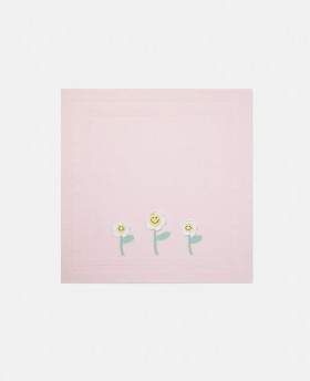 Stella Mccartney Flower Embroidered Blanket Pink | Kids Accessories