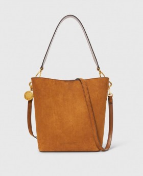 Stella Mccartney Frayme Whipstitch Crossbody Tote Bag Brandy | Women Top-Handle Bags