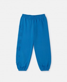 Stella Mccartney Moniker Print Sweatpants Blue | Kids Pants & Shorts