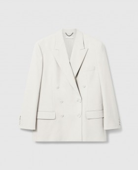 Stella Mccartney Oversized Double-breasted Blazer Beige | Women Tailoring