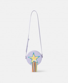 Stella Mccartney Star Graphic Fringe Crossbody Bag Purple | Kids Shoes And Accessories