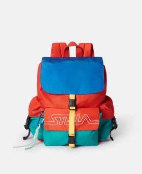 Stella Mccartney Varsity Logo Backpack Multicolor | Kids Shoes And Accessories