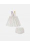  Stella McCartney Brand Print Dress And Bloomers Set Kremfarget | Barnekjoler og Jumpsuits
