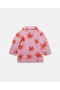Stella McCartney Bright Stars-kåpe i rosa og rød | Yttertøy til barn