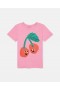  Stella McCartney Cherry Graphic T-skjorte Rosa | Barne-T-skjorter og topper