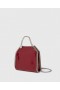 Stella McCartney Falabella Tiny Tote-veske i krøllete patent med burgunderfarge | Dame Stella Icons