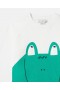  Stella McCartney Frog Graphic Crew Neck Genser Hvit/grønn | Barn T-skjorter og genser