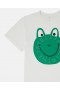  Stella McCartney Frog Graphic Crew Neck T-skjorte Hvit/grønn | Barne-T-skjorter og genser