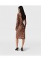 Stella McCartney Leopard Langermet Midikjole Leopardprint | Damekjoler
