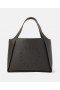  Stella McCartney Logo Stor Tote Bag Svart | Dame Stella Icons