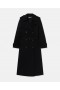  Stella McCartney Oversized Belted Trench Coat Svart | Damefrakker og jakker