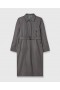  Stella McCartney Oversized Checked Belt Trench Coat Kremfarget og Svart | Damefrakker og jakker