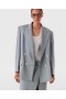  Stella McCartney Overdimensjonert Dobbeltspent Blazer Mist | Damefrakker og Jakker