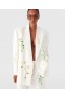  Stella McCartney Oversized Blomsterblazer med dobbeltspent kremfarget | Damefrakker og jakker