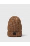  Stella McCartney Pinstripe Logo Beanie Tobacco | Damehatter og skjerf