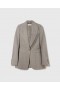  Stella McCartney Enkeltspent Pinstripe Blazer Grå | Damefrakker og jakker