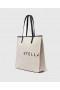  Stella McCartney Smc Canvas Stor Tote Bag Ecru Og Svart | Totevesker Til Dame