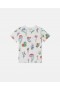  Stella McCartney Woodland Print Crew Neck T-skjorte Hvit | Barn T-skjorter og topper