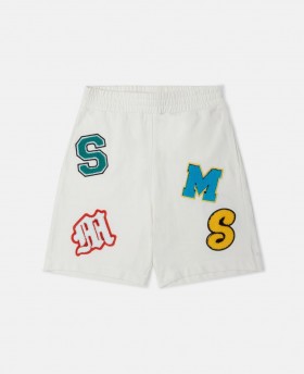  Stella McCartney Brand Initials Broderte Shorts Kremfargede | Barnebukser og Shorts
