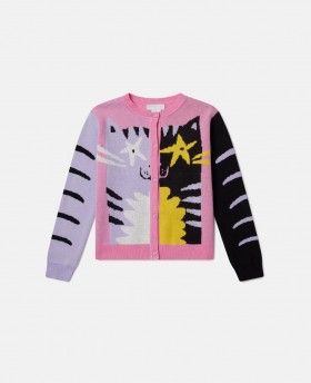  Stella McCartney Cat Graphic Genser Rosa | Barn T-skjorter og topper